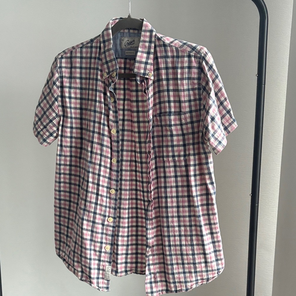 Grayers Red and Blue Plaid Casual Shirt